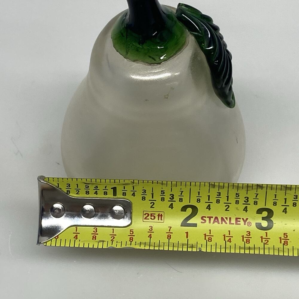 Art Glass Pear Fruit Figurine Pearl Gold Home Decor Shelf Sitter - AS IS - Picture 8 of 10